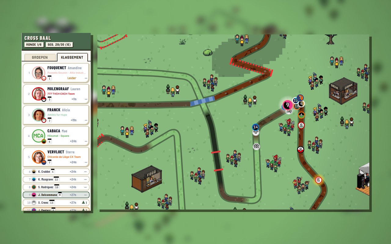 Een peloton dat tegen je speelt